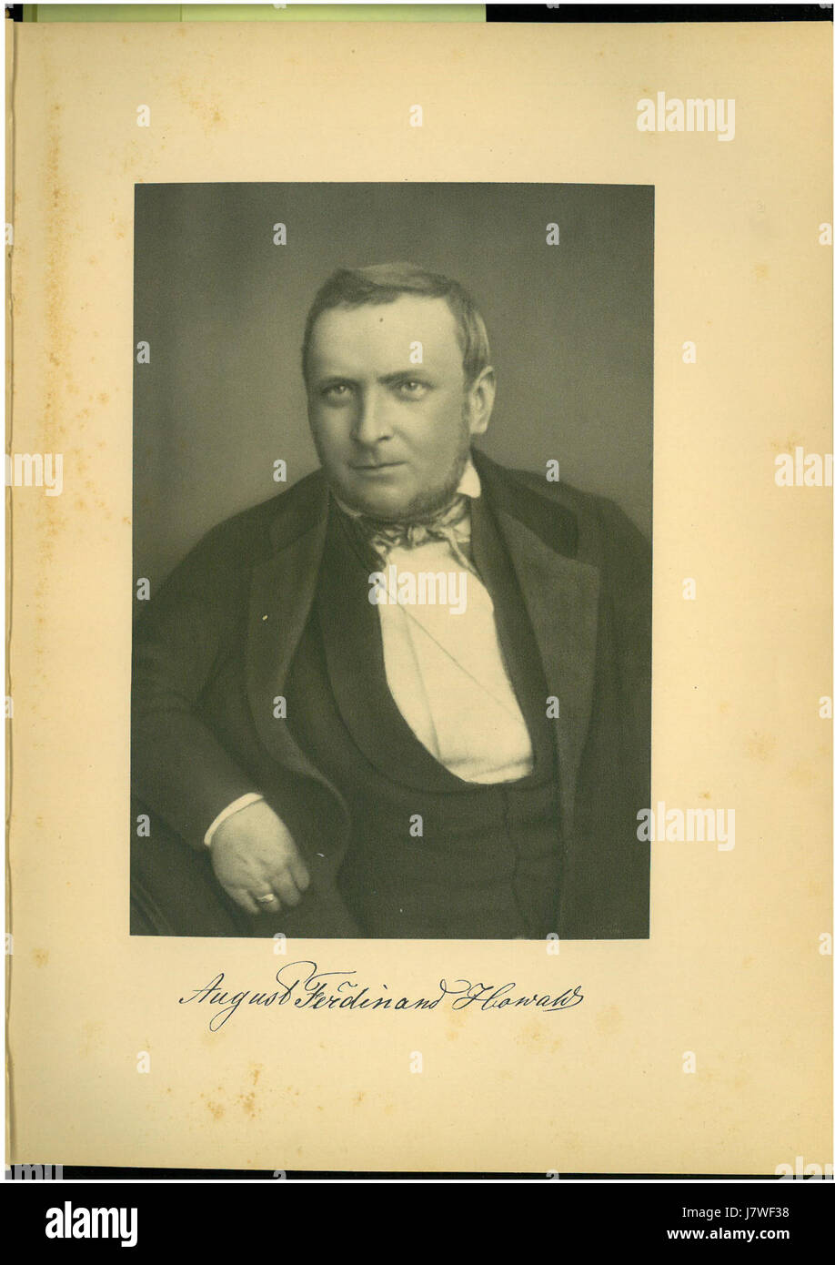 August Ferdinand Howaldt um 1850 Stockfoto