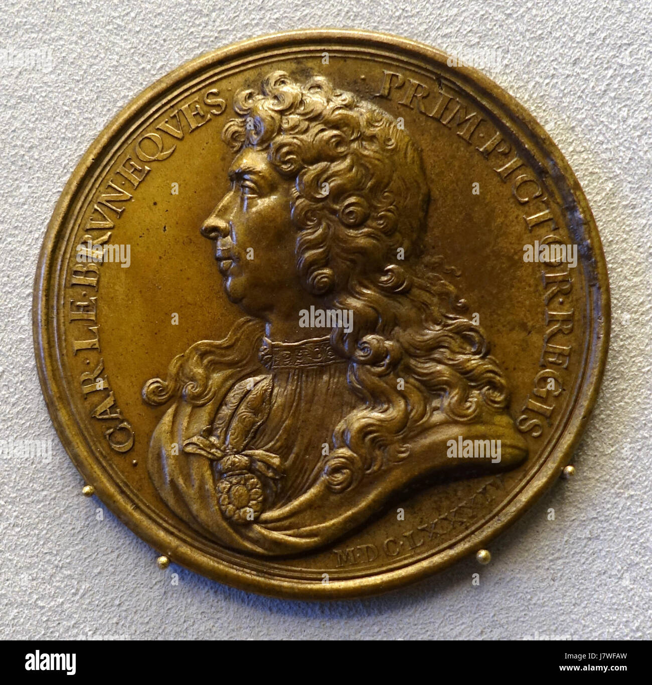 Charles Lebrun von Thomas Bernard, Bode 1684 Museum DSC02792 Stockfoto