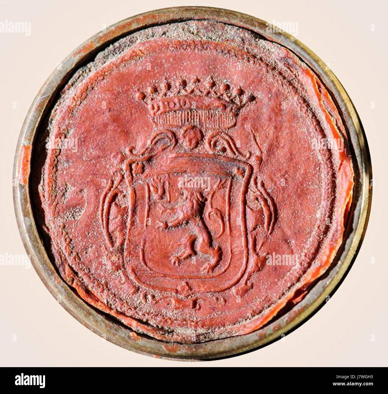 Curti Siegel 1699 Anna Helena v. Curti Geb. Schenck Zu Schweinsberg Carl Wilhelm v. Curti Stockfoto