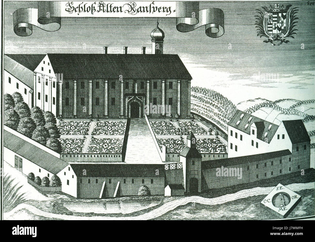 Altrandsberg Schloss neu Stockfoto