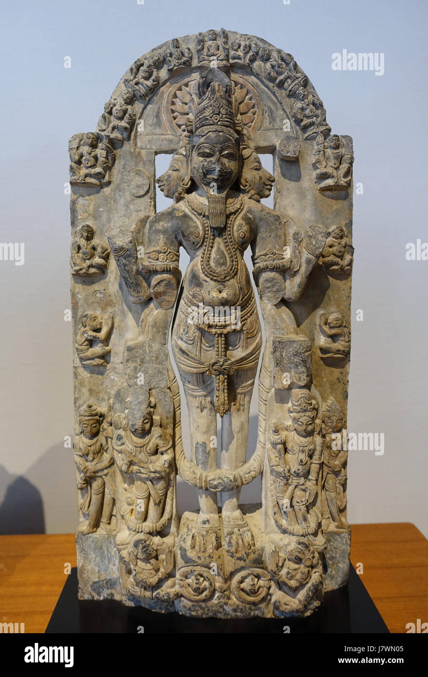Brahma, Westindien, c. 12. Jhd, Schiefer Matsuoka Museum of Art Tokyo, Japan-DSC07159 Stockfoto