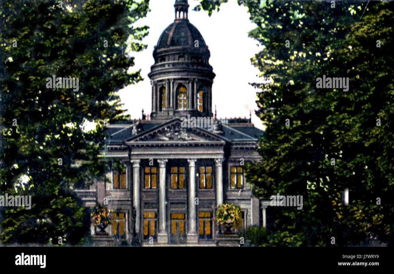 Schloss Wiebendorf DDR Postkarte Stockfoto