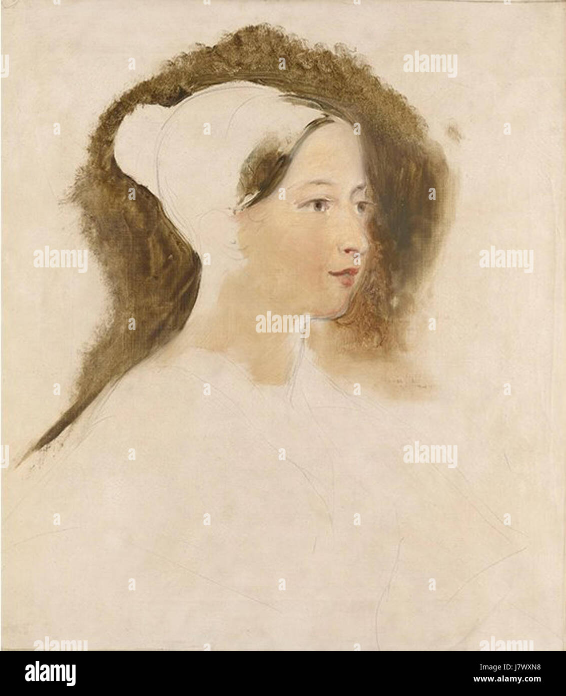 Erstes Bild von Königin Victoria als regierende Monarch von David Wilkie, 1837 Stockfoto