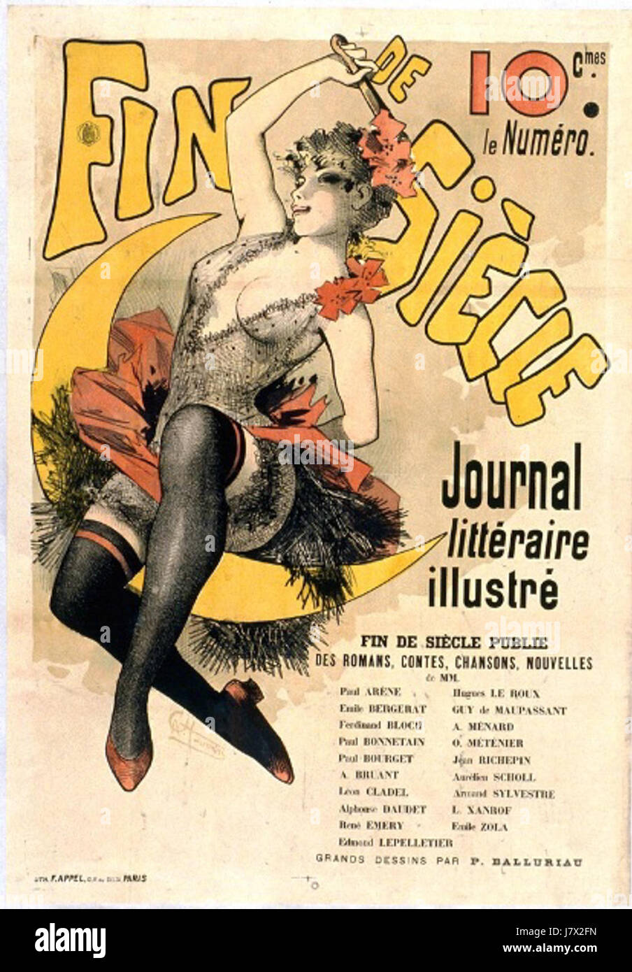 Choubrac 1891 Plakat unzensiert Stockfoto