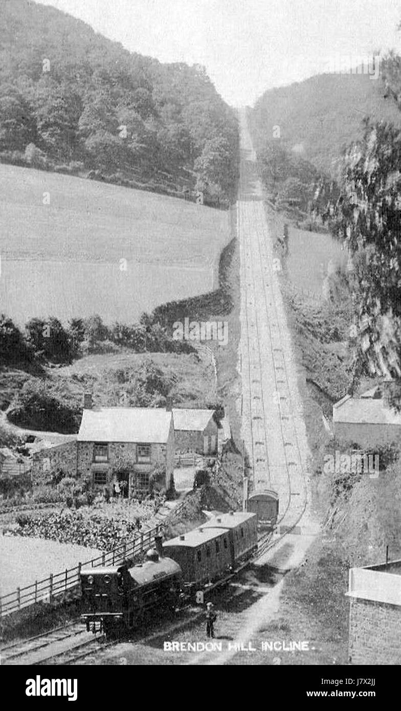 Brendon Hill Steigung 1853 1898 Stockfoto