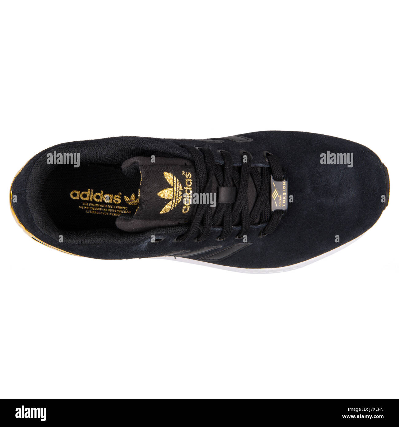 Adidas ZX Flux W Damen Sneakers von Schwarz und Gold - B35319  Stockfotografie - Alamy