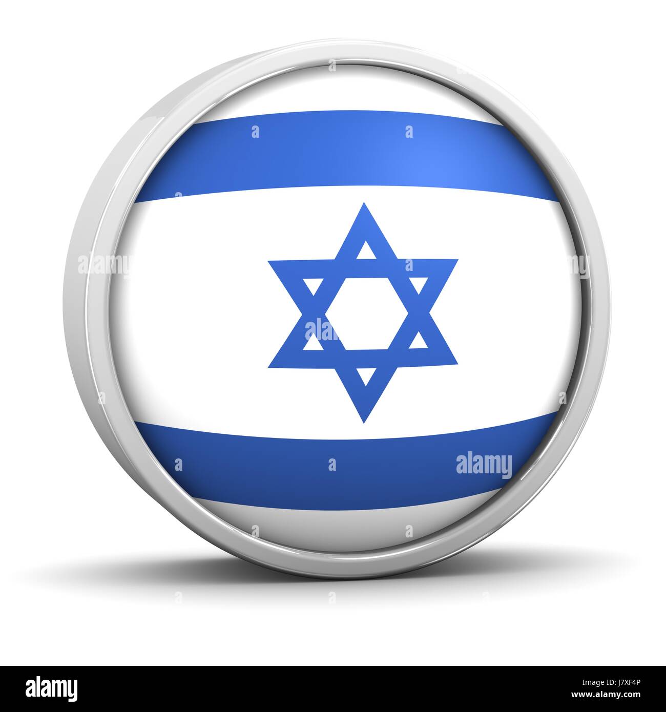 Blaue Flagge Israel nationalen Heiligen Stadt Jerusalem Patriot Patriotismus zu Ehren israelisch Stockfoto