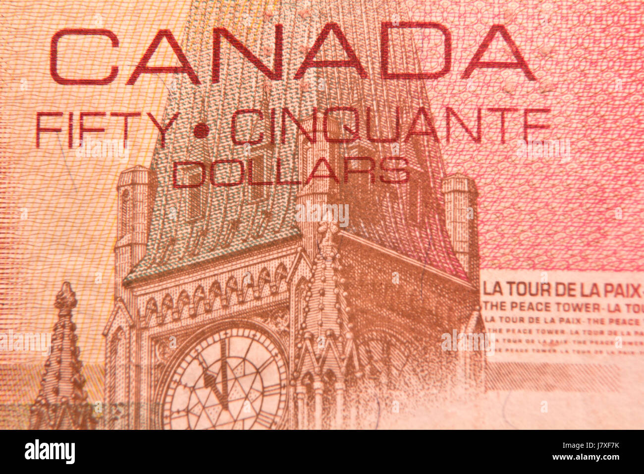 Dollar US-Dollar Währung Austausch kanadische Bill Hintergrund Hintergrund Wirtschaft Stockfoto