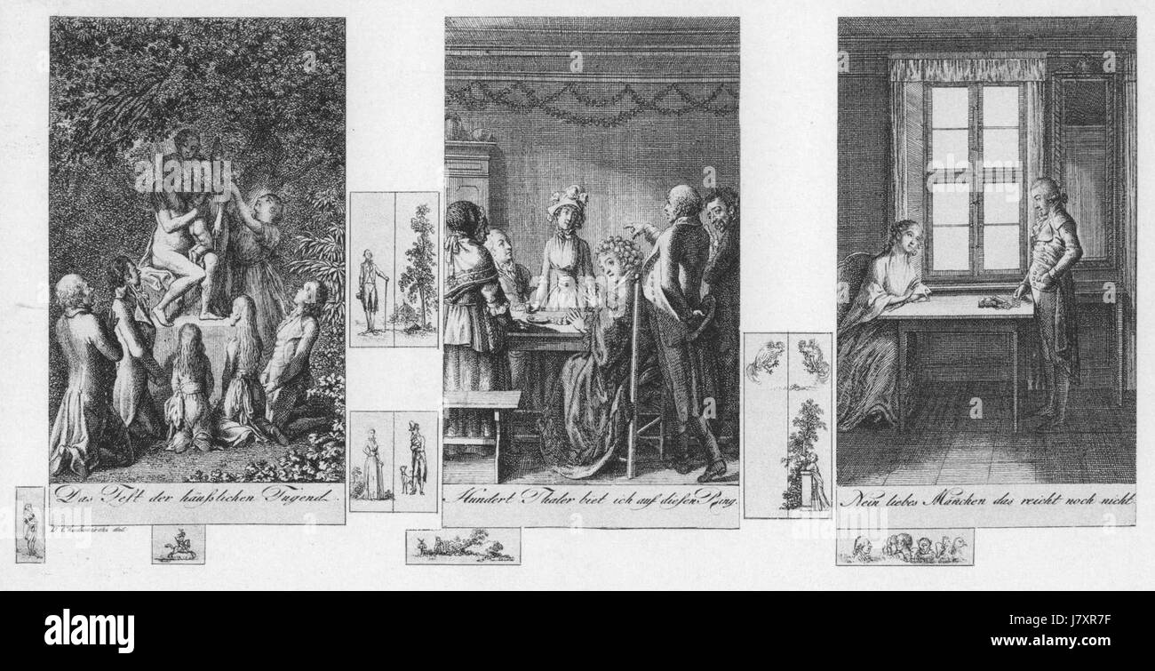 Daniel Chodowiecki ETB 1795 Stockfoto