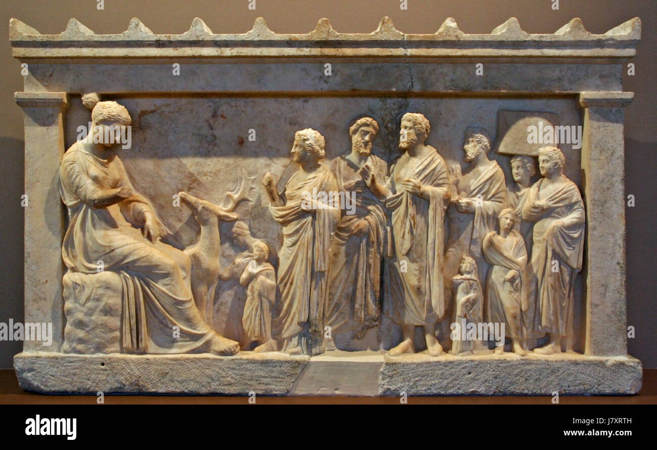 Brauron Votiv Relief1 Stockfoto