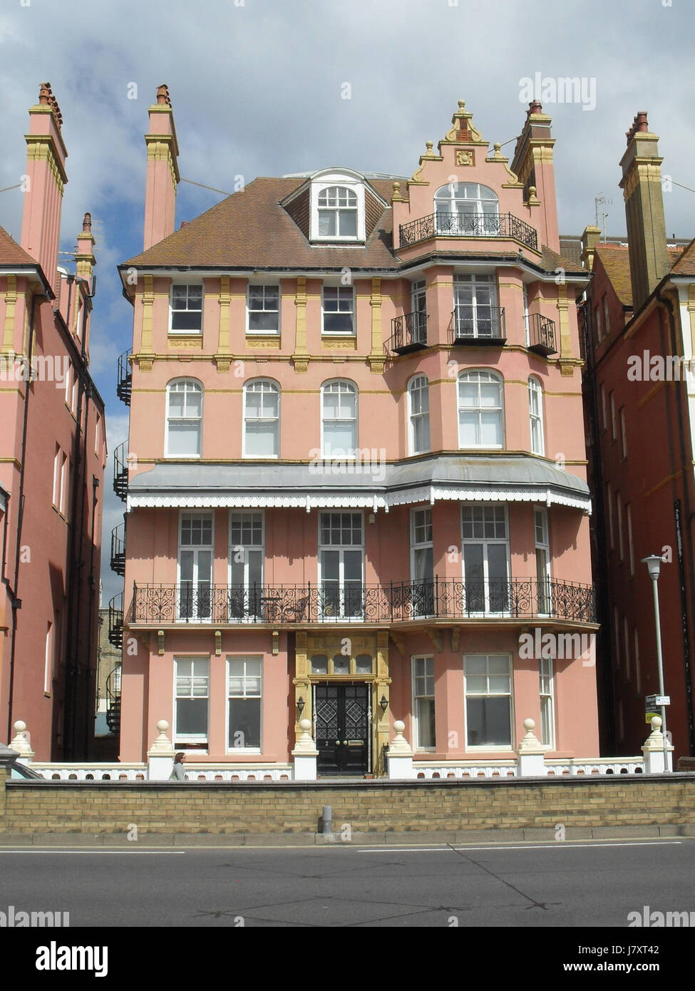 2 König Gärten, Hove (NHLE Code 1205945) (August 2010) Stockfoto