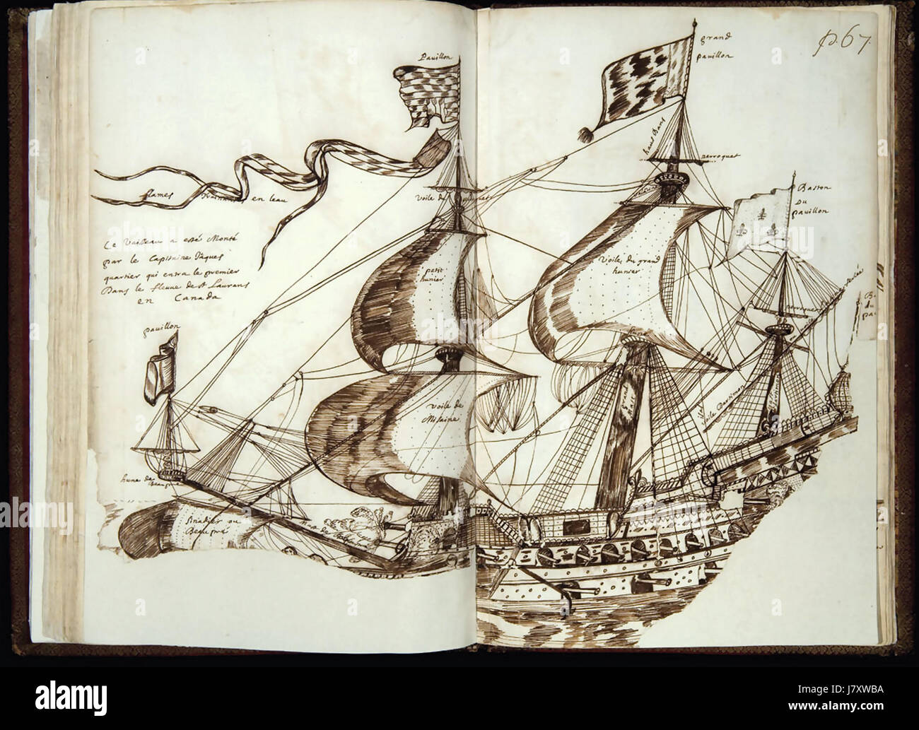 Codex Canadensis, s. 67 Stockfoto