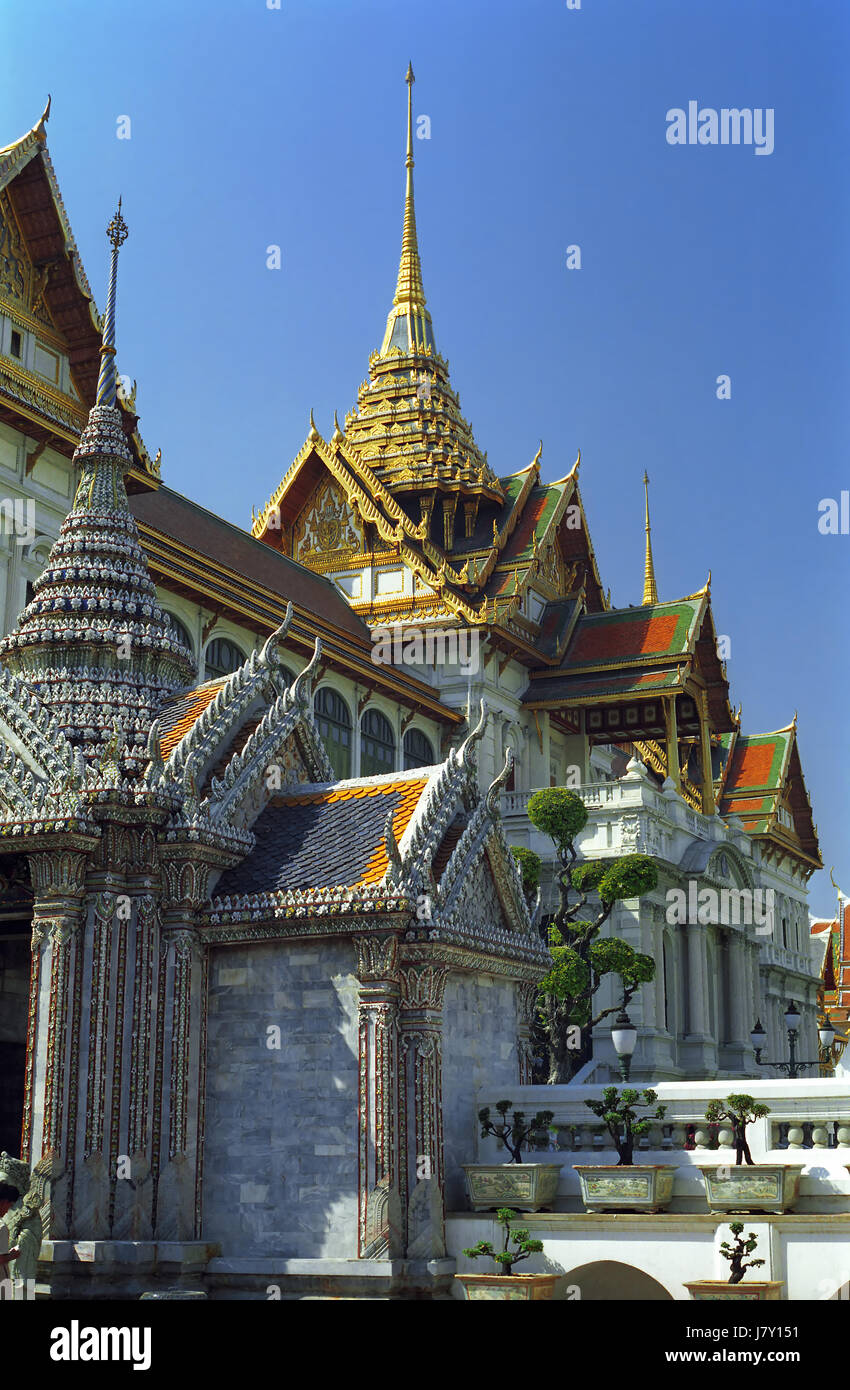 Phra Thinang Chakri Maha Prasat im Grand Palace Komplex, Bangkok, Thailand Stockfoto