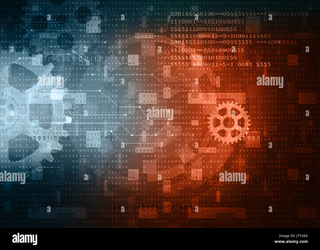 Computer-Daten-Technik-Hintergrund Stockfoto
