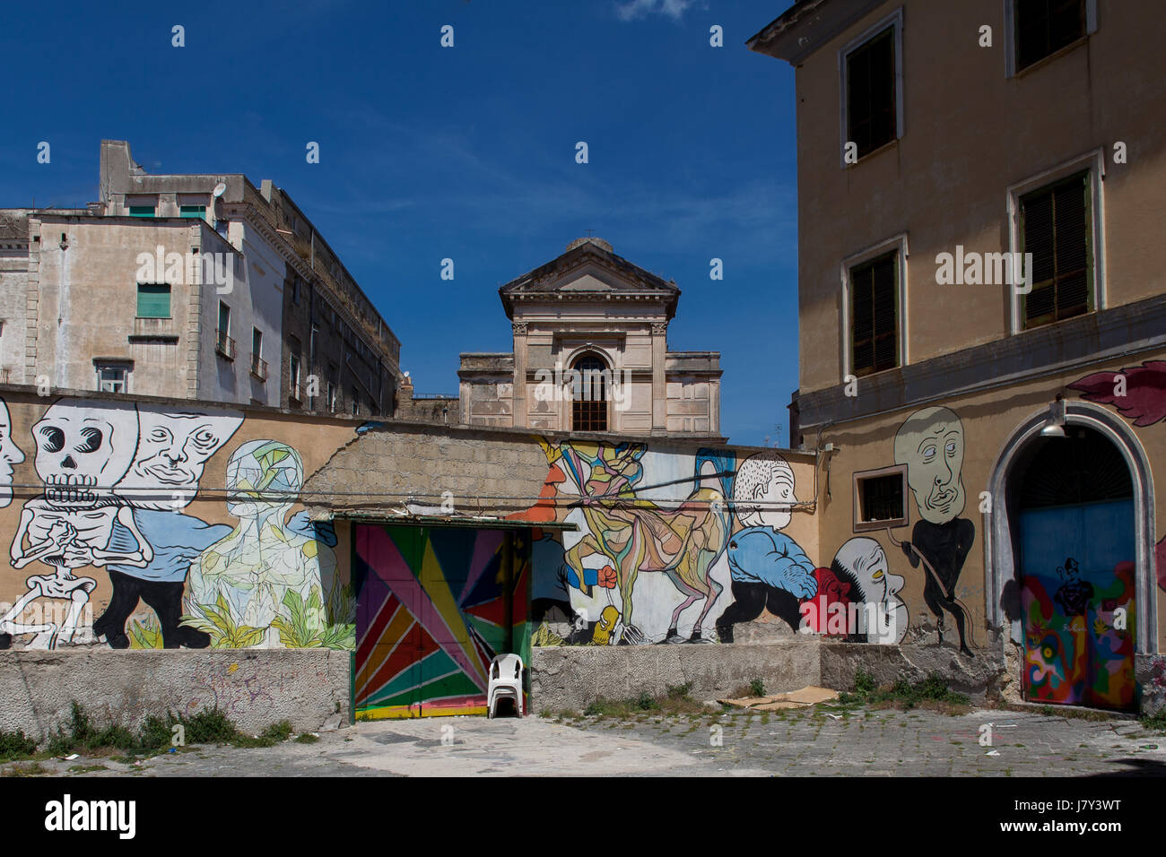 Ospedale Psichiatrico Giudiziario, Je so Pazz, Centro Sociale Occupato. Stockfoto