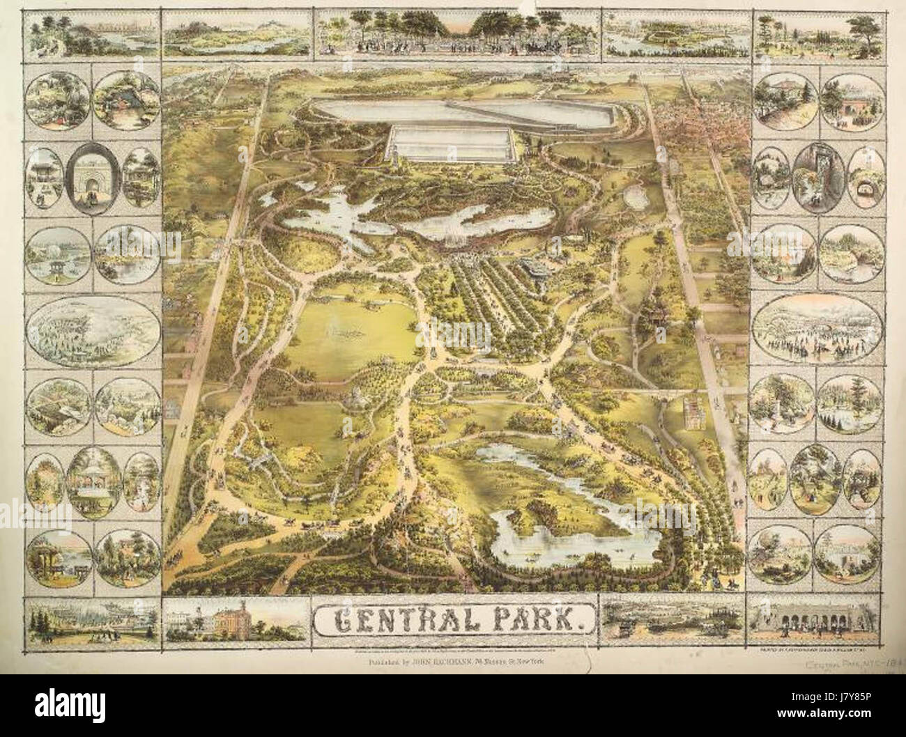 Central Park (1863) Stockfoto