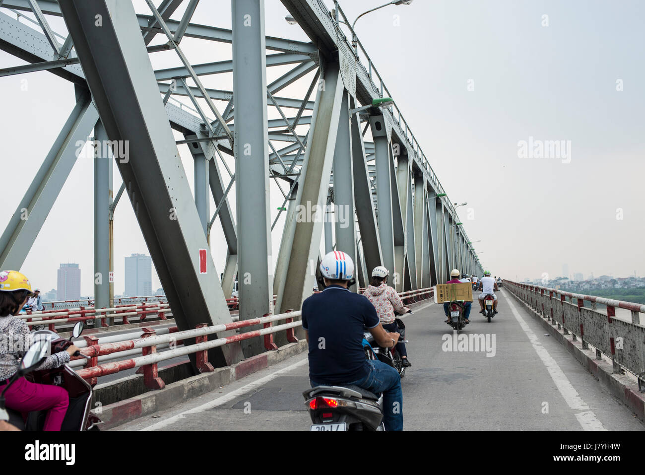 Chuong D Brücke, Hanoi Stockfoto