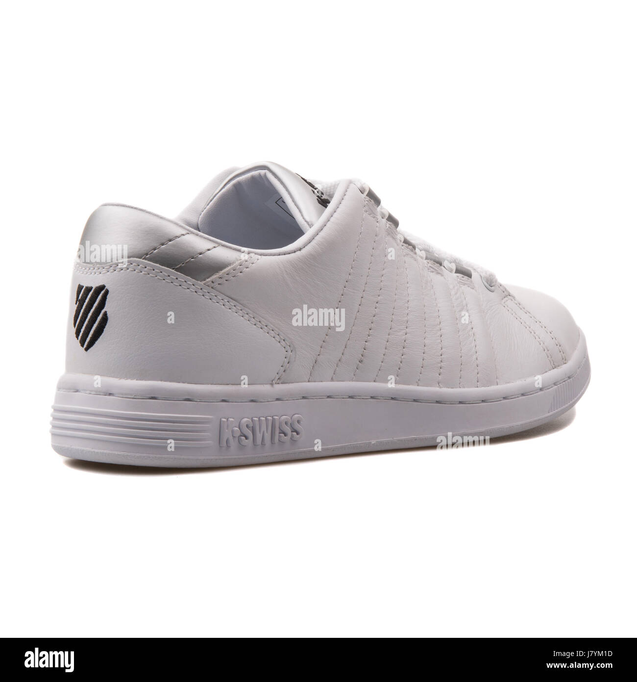 K-Swiss Lozan III weiß und Silber Damen Sport Sneakers - 93212 115 M  Stockfotografie - Alamy