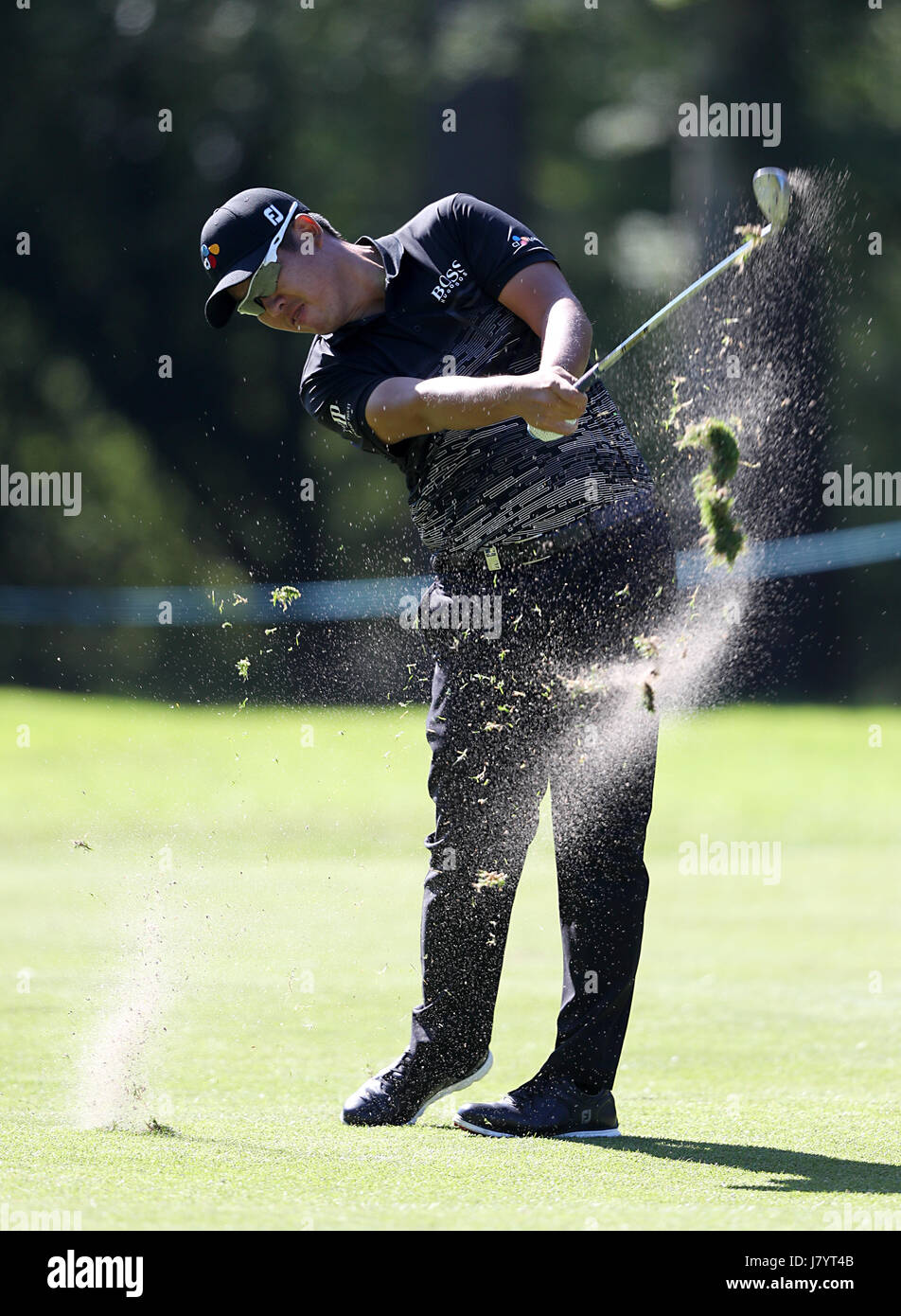 Südkoreas Byeong Hun ein Tag zwei der 2017 BMW PGA Championship in Wentworth Golf Club, Surrey. PRESSEVERBAND Foto. Bild Datum: Freitag, 26. Mai 2017. Vgl. PA Geschichte GOLF Wentworth. Bildnachweis sollte lauten: Adam Davy/PA Wire. Einschränkungen: Nur zur redaktionellen Verwendung. Keine kommerzielle Nutzung. Stockfoto