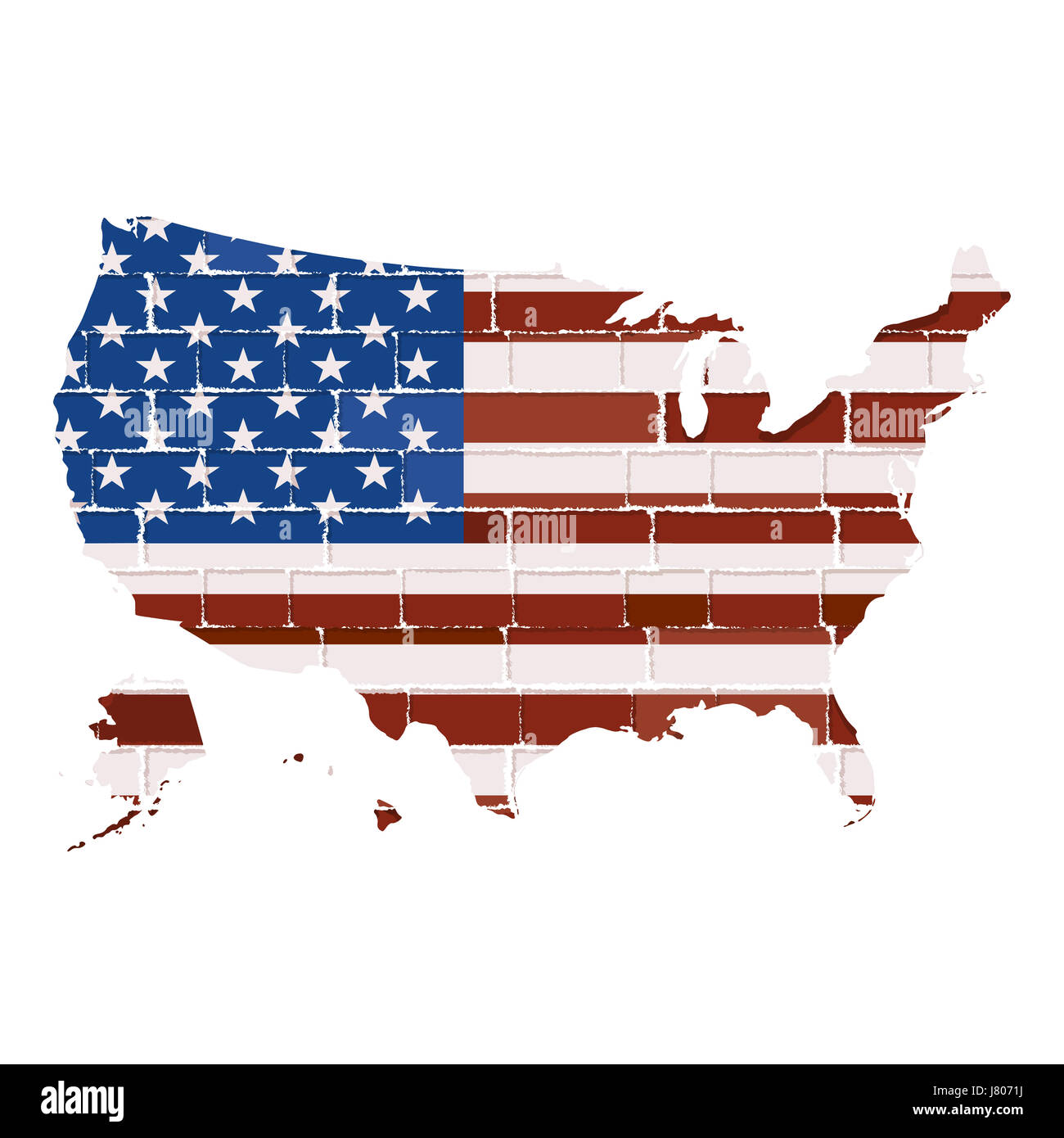 Reisen Sie Usa Süd Transparenz Topographie Landkarte Atlas der Umriß der Welt Stockfoto