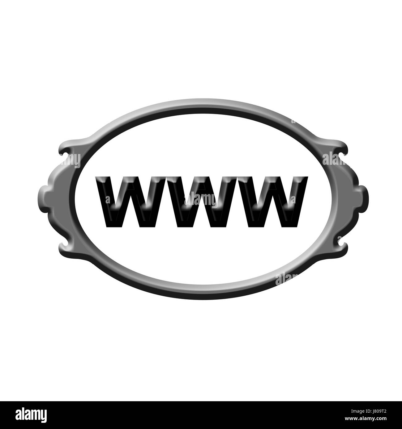 Symbolik Www Worldwideweb net Web Piktogramm Symbol Piktogramm Internethandel Stockfoto