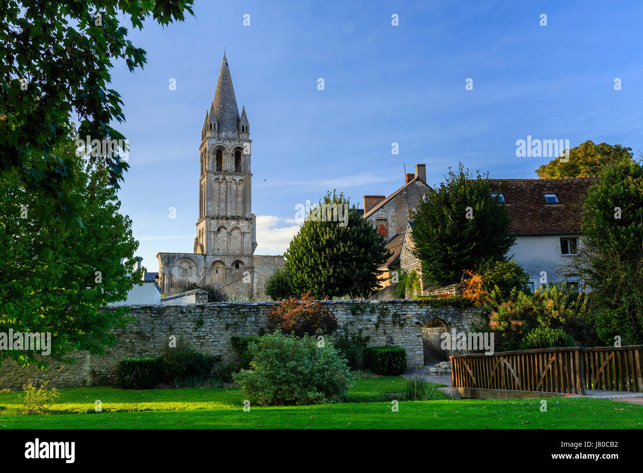 Frankreich, Indre, Deols, Notre Dame de Deols Kirche Stockfoto