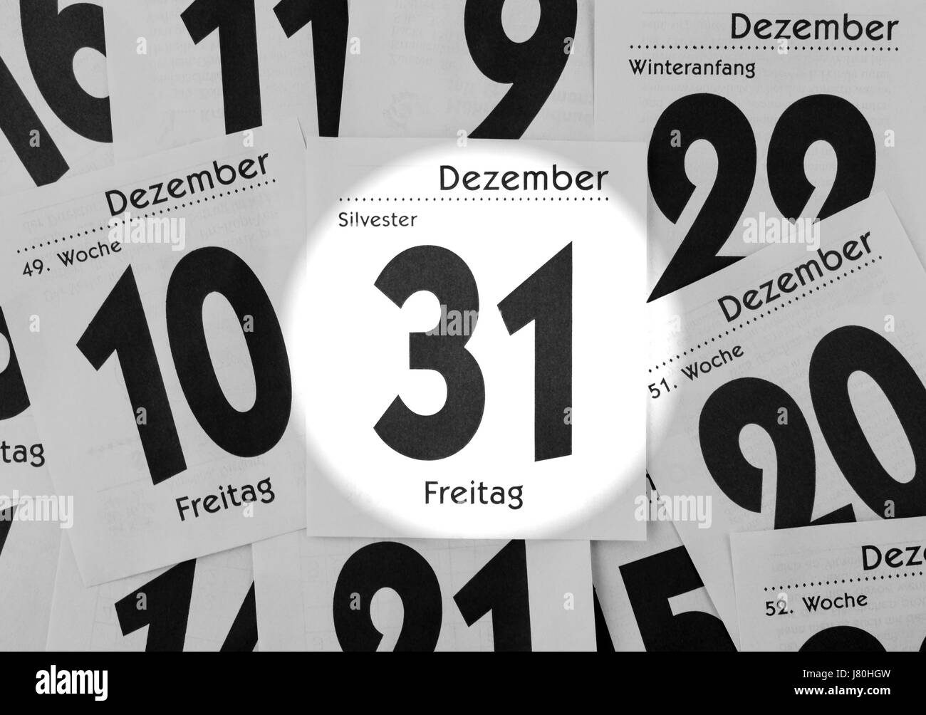 Silvester - Silvester - Konzept Stockfoto