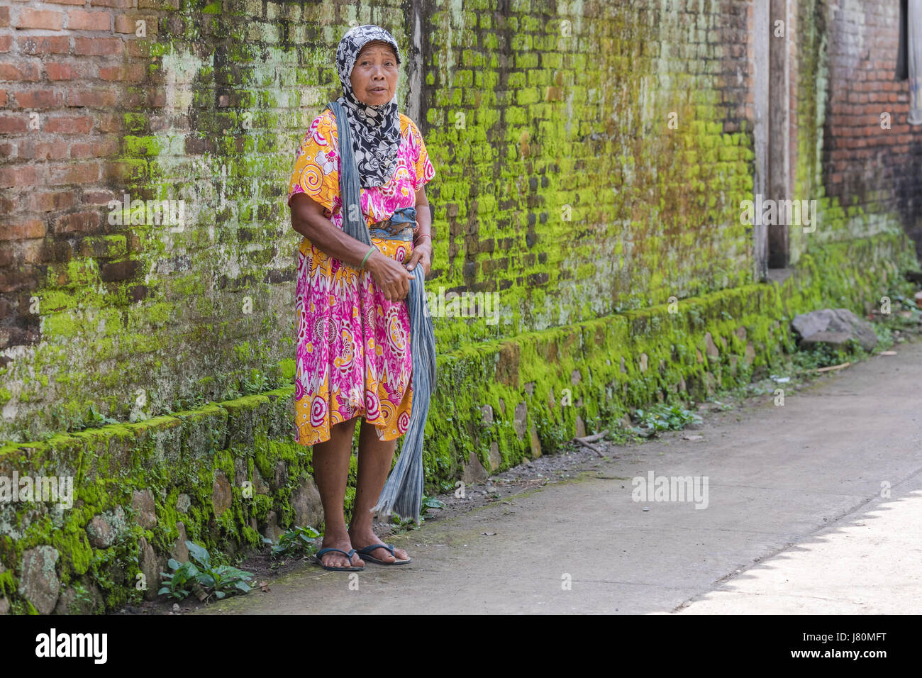 traditionelle Frau in Magelang, Borobudur, Java, Indonesien, Asien Stockfoto traditionelle Frau in Magelang, Borobudur, Java, Indonesien, Asien Stockfoto