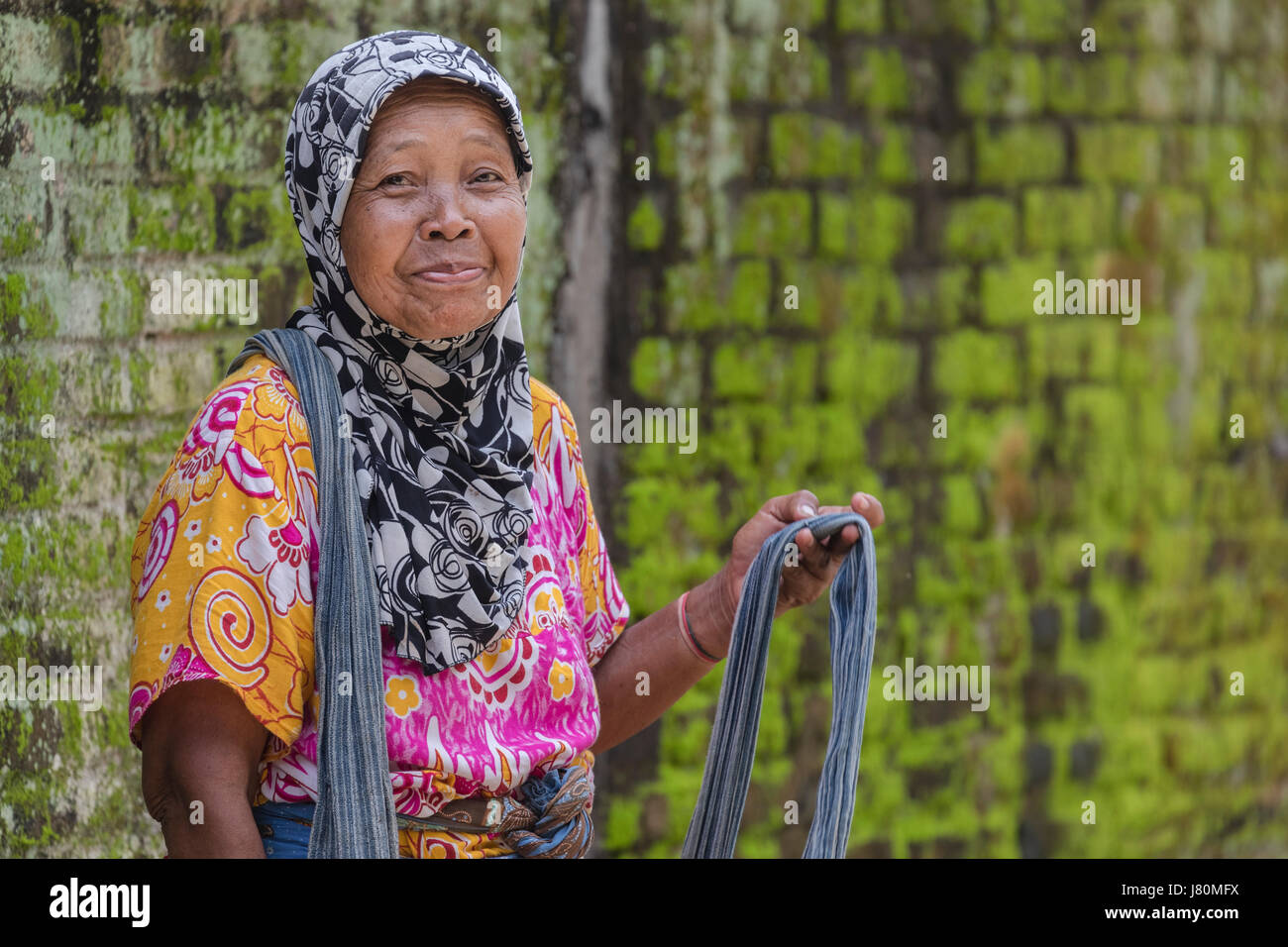 traditionelle Frau in Magelang, Borobudur, Java, Indonesien, Asien Stockfoto traditionelle Frau in Magelang, Borobudur, Java, Indonesien, Asien Stockfoto