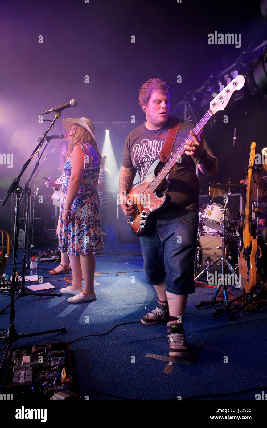 Fish Out of Water in Christchurch Music Festival 2015 Stockfoto