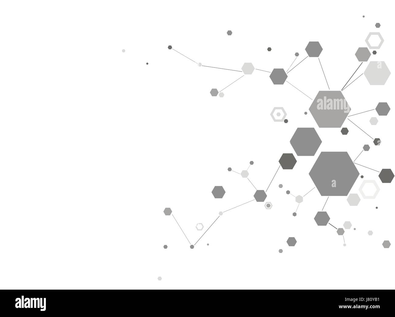 Struktur-Molekül und Kommunikation. Stock Vektor