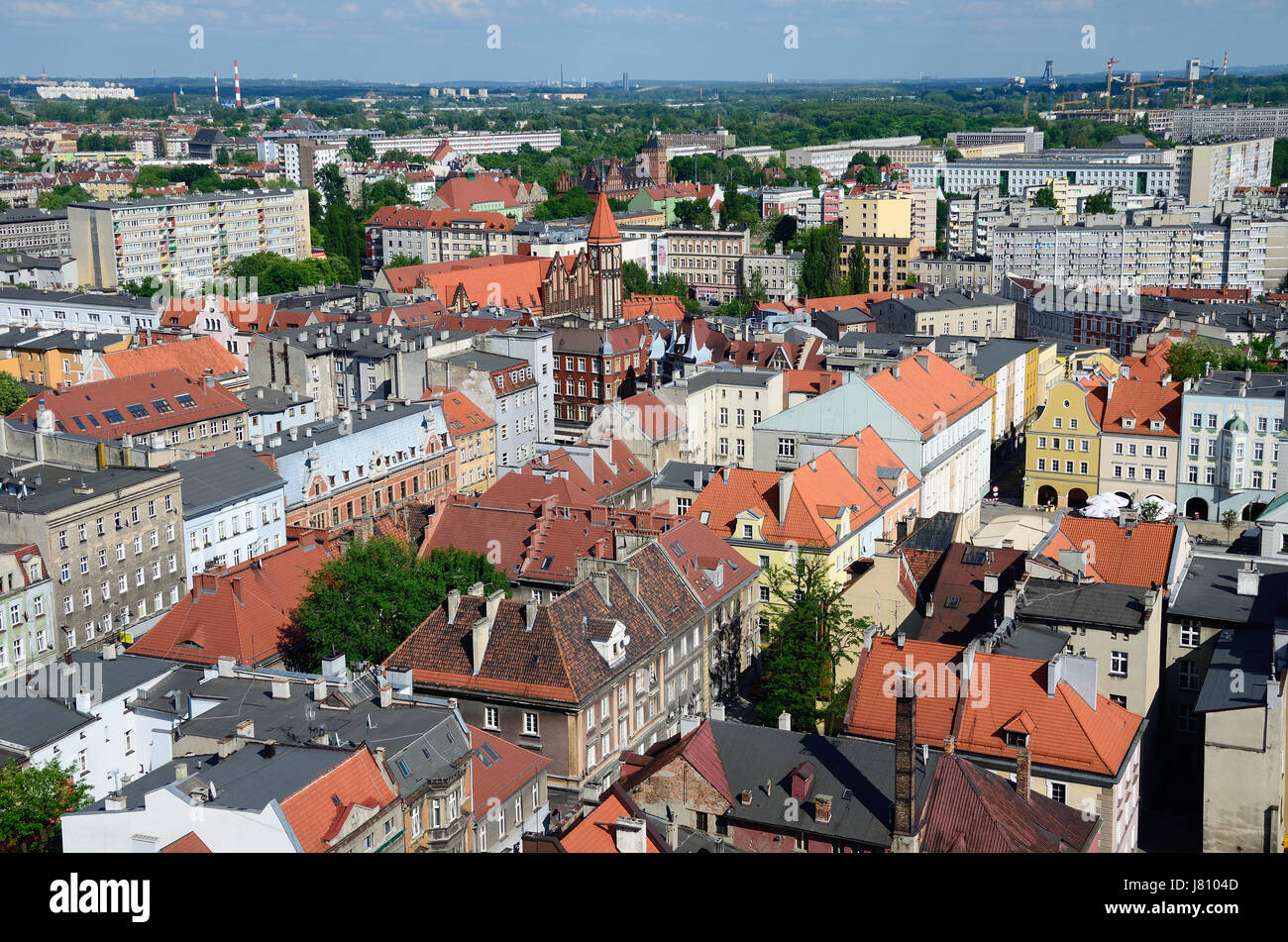 Ansicht von Gliwice in Polen Stockfoto
