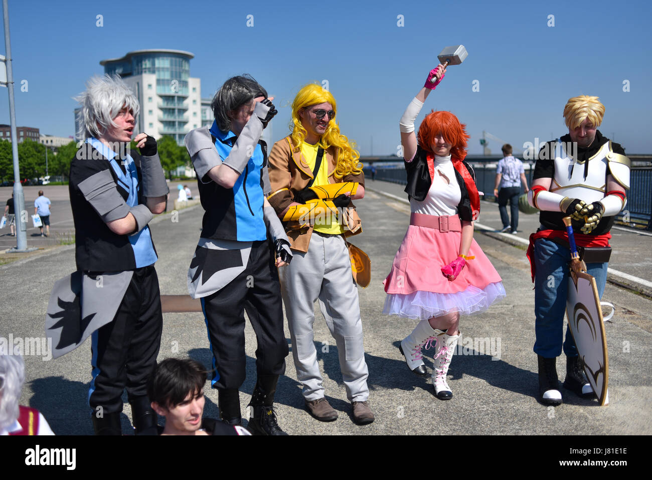 Excel, London, UK. 26. Mai 2017.  Fans von alles Science Fiction, Anime, Superhelden und Fantasy-Genres besuchen Sie Excel in London für die MCM London Comic Con Credit: Matthew Chattle/Alamy Live News Stockfoto