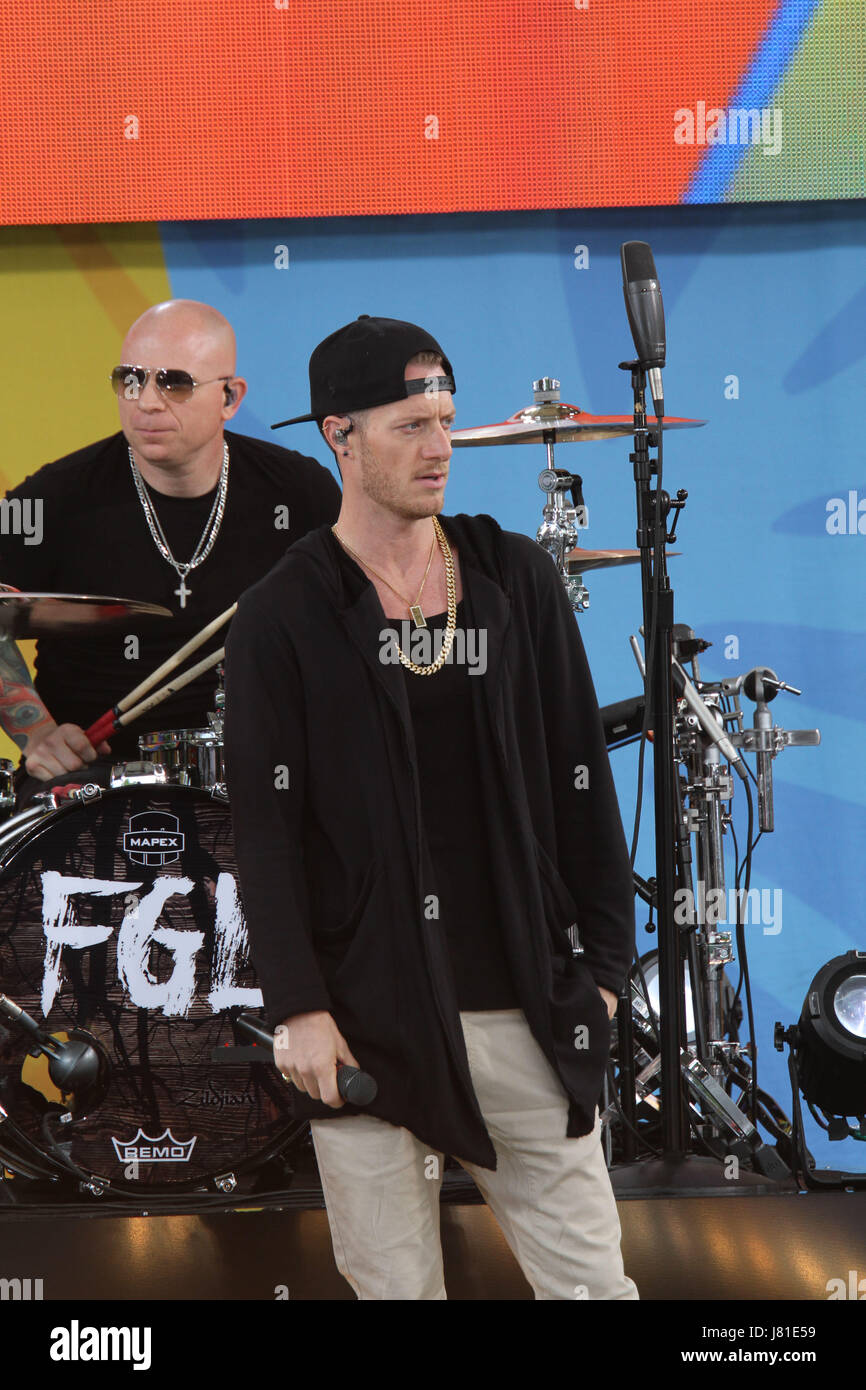 New York, USA. 26. Mai 2017. Florida Georgia Line und Nelly führen für Good Morning America Konzertreihe im New Yorker Central Park. Bildnachweis: Bruce Cotler/Globe Fotos/ZUMA Draht/Alamy Live-Nachrichten Stockfoto