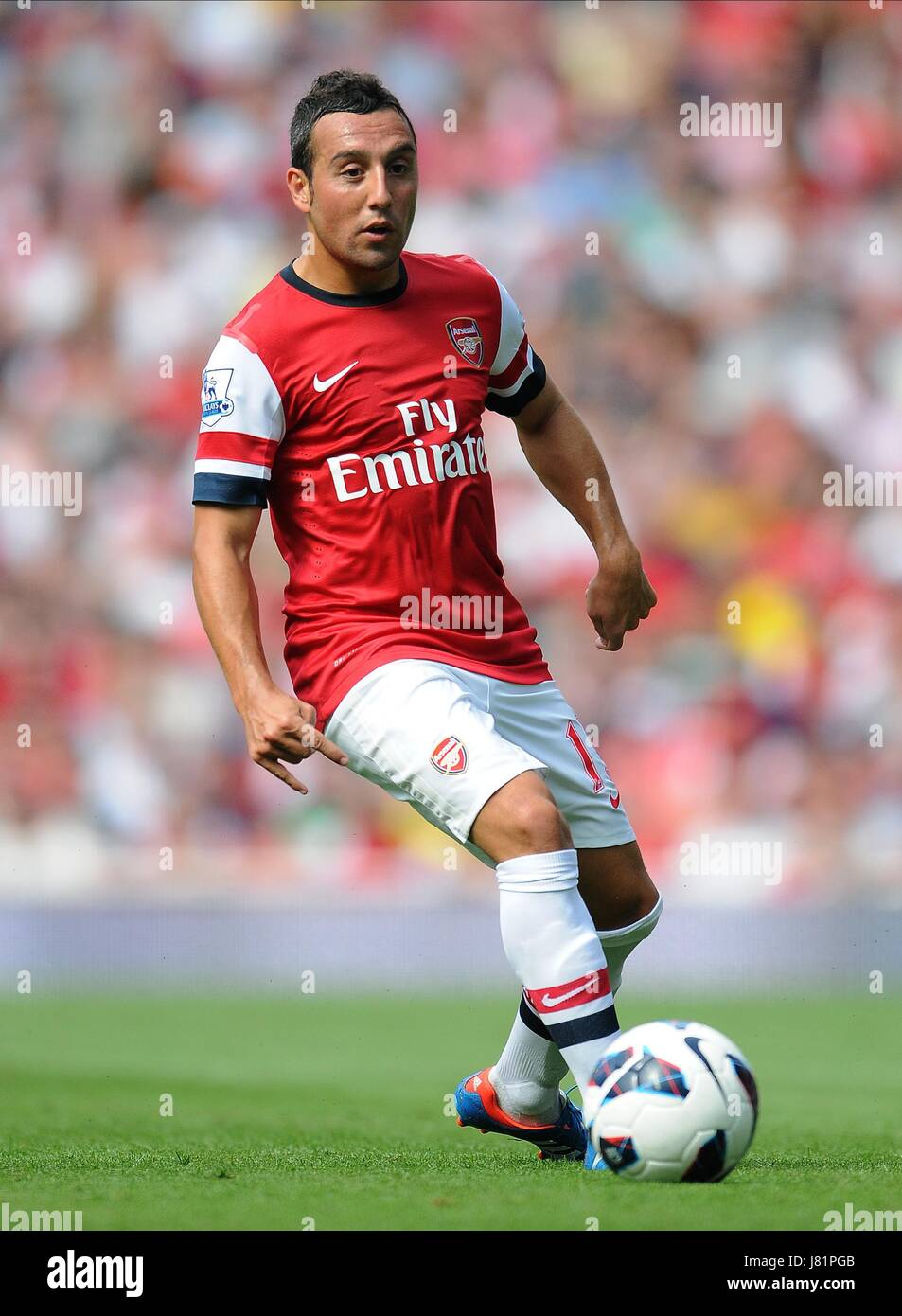 SANTI CAZORLA ARSENAL FC ARSENAL V SUNDERLAND FC EMIRATES STADIUM, LONDON, ENGLAND 18. August 2012 GAO56043 ARSENAL V SUNDERLAND FC BARCLAYS PREMIER LEAGUE 18.08.2012 EMIRATES STADIUM in LONDON, ENGLAND-Warnung! Dieses Foto kann nur für die Zeitung bzw. Zeitschrift redaktionelle Zwecke verwendet werden. Kann nicht werden verwendet für Publikationen unter Einbeziehung 1 Spieler, 1 Club oder 1 Wettbewerb ohne schriftliche Genehmigung von Football DataCo Ltd. Für Rückfragen, bitte Kontakt Football DataCo Ltd unter + 44 (0) 207 864 9121 Stockfoto