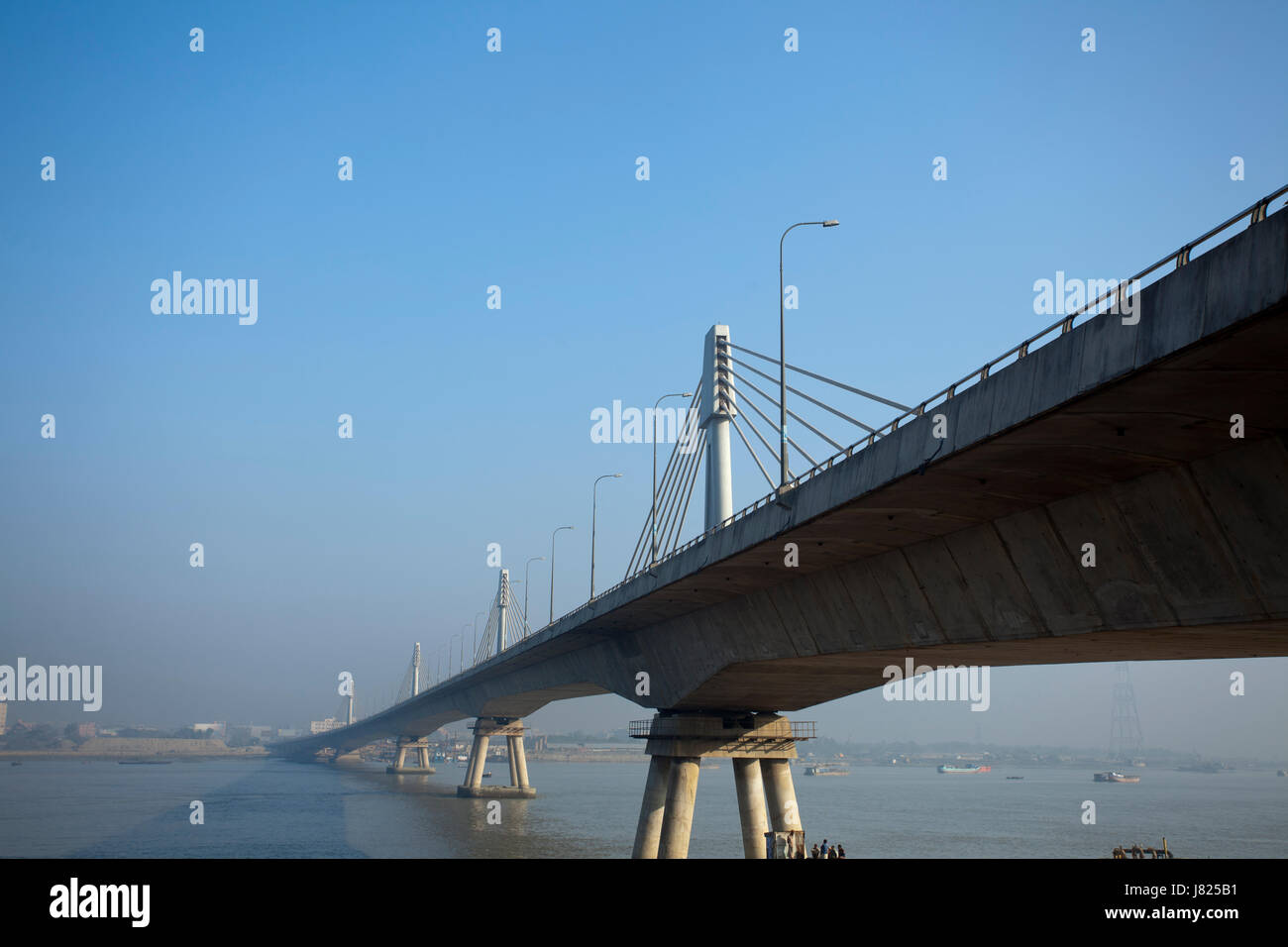 Shah Amanat Brücke über den Fluss Karnafuly. Chittagong, Bangladesch. Stockfoto