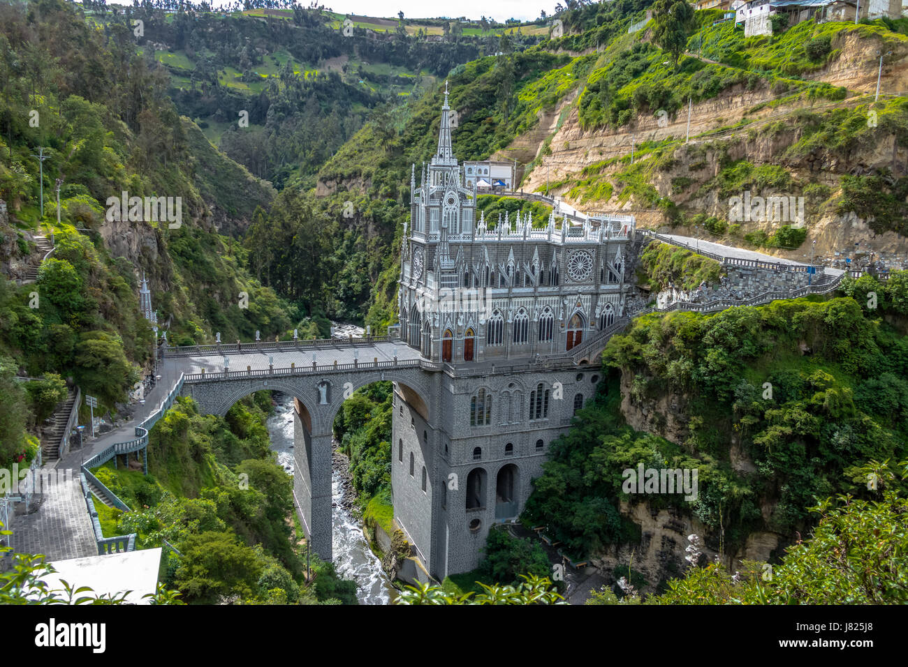 Las Lajas Sanctuary - Ipiales, Kolumbien Stockfoto