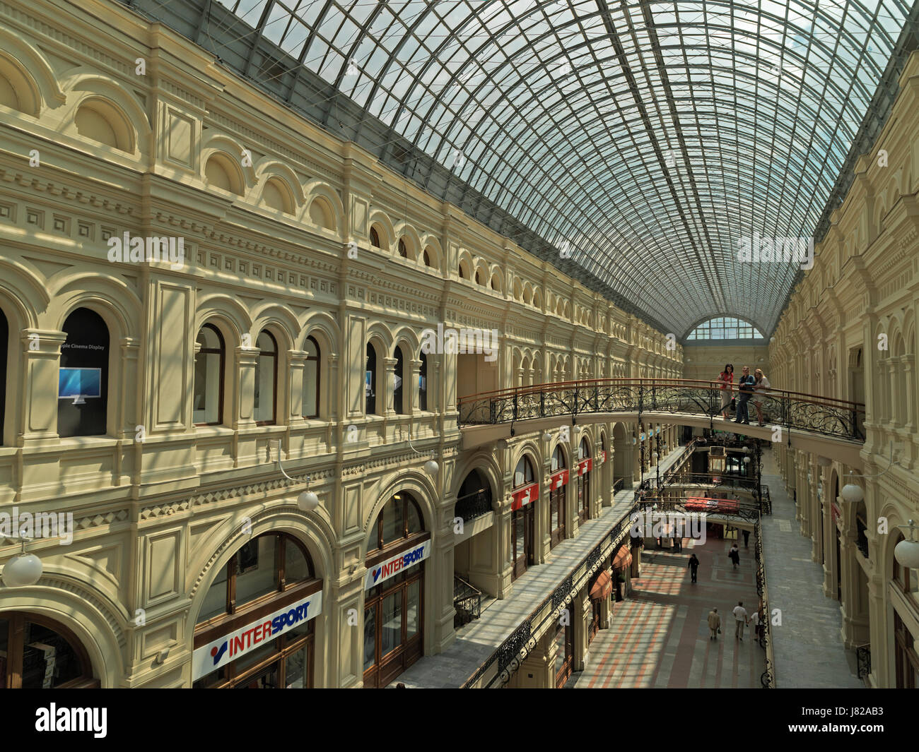 Kaufhaus GUM, Glavnyi Universalnyi Magazin, Roter Platz, Moskau, Russland, Europa Stockfoto