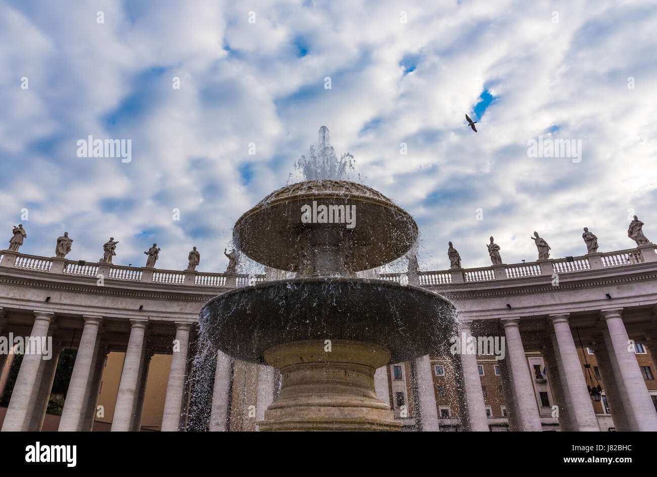 St. Peter Basilika und Dome in Vatikanstadt Stockfoto