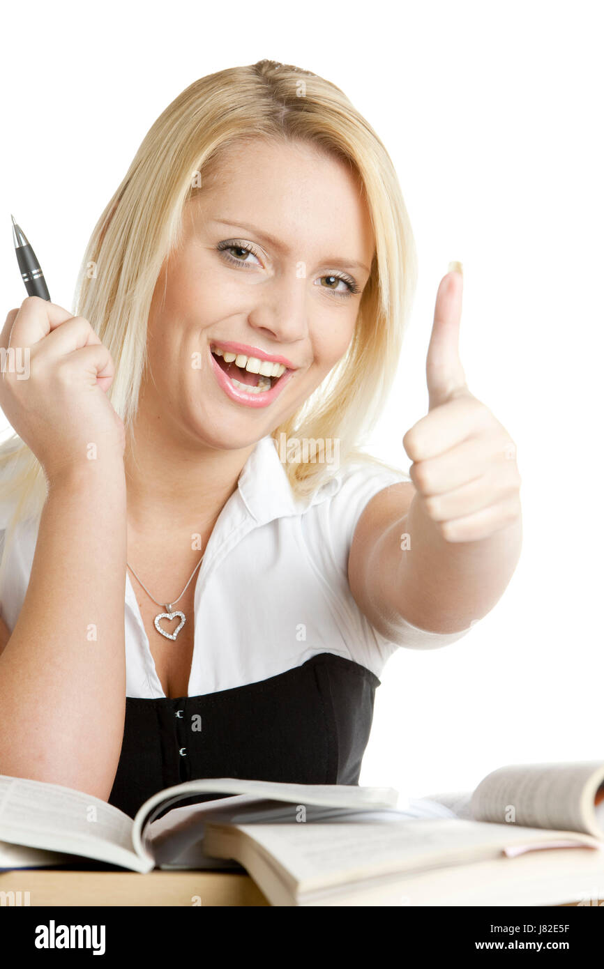 Frau Frau Studie Menschen Menschen Menschen folk Personen menschlicher Mensch Stockfoto