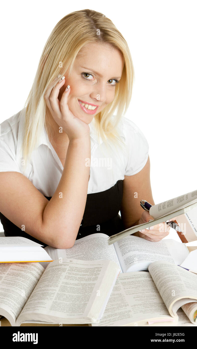 Frau Frau Studie Menschen Menschen Menschen folk Personen menschlicher Mensch Stockfoto
