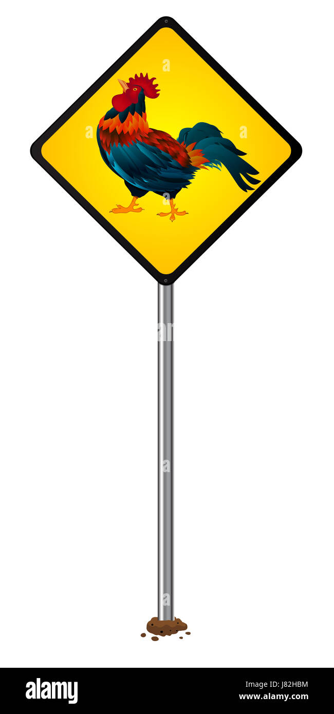 Zeichen signalisieren einzelne Verkehr Transport Straße Straße Sicherheit Sicherheit Piktogramm Stockfoto