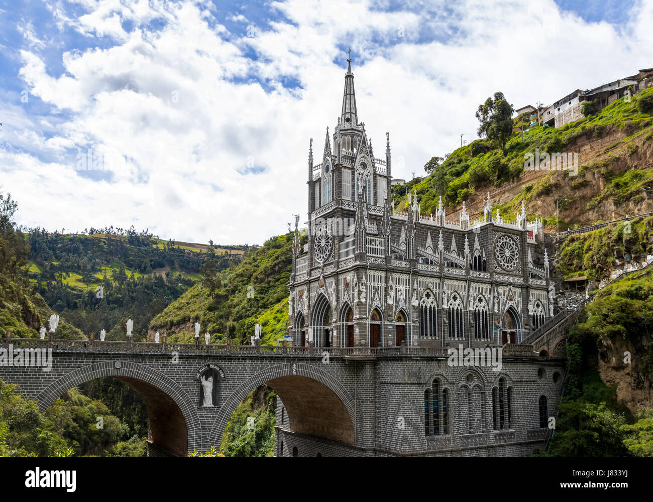 Las Lajas Sanctuary - Ipiales, Kolumbien Stockfoto