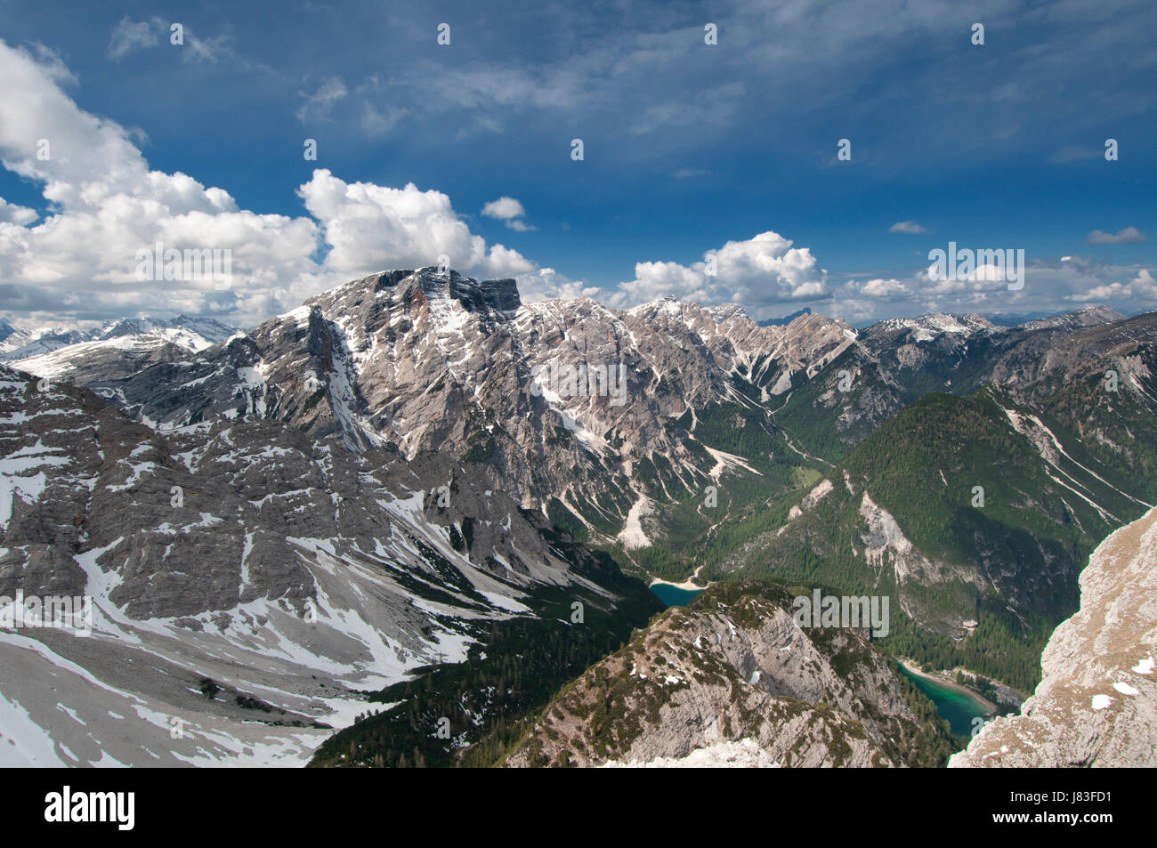 Dolomiten Berge wandern gehen Wandern Wanderung Süd Tirol Wandern Natur Stockfoto