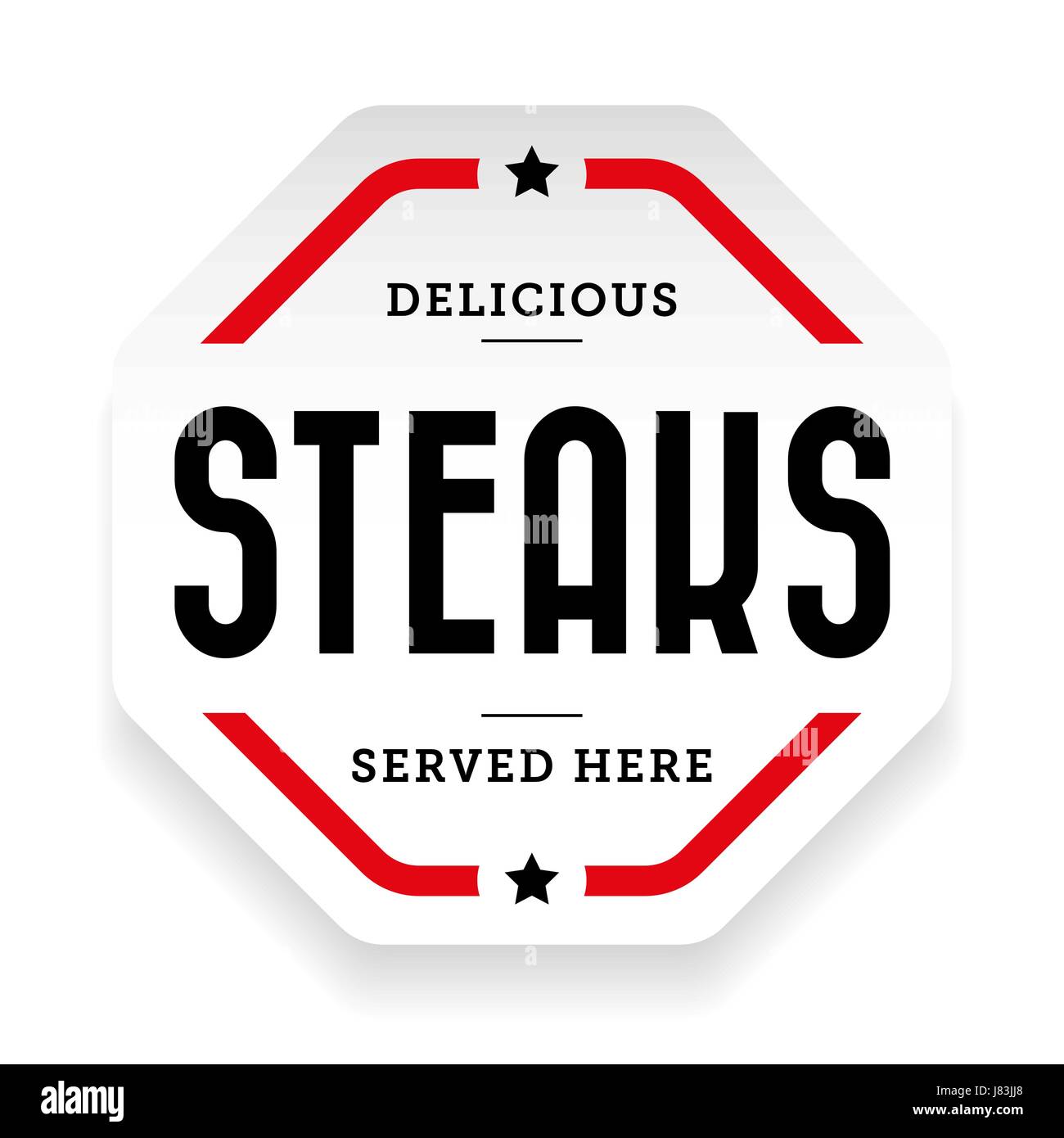 Steaks Vintage Stempel Aufkleber Vektor Stock Vektor