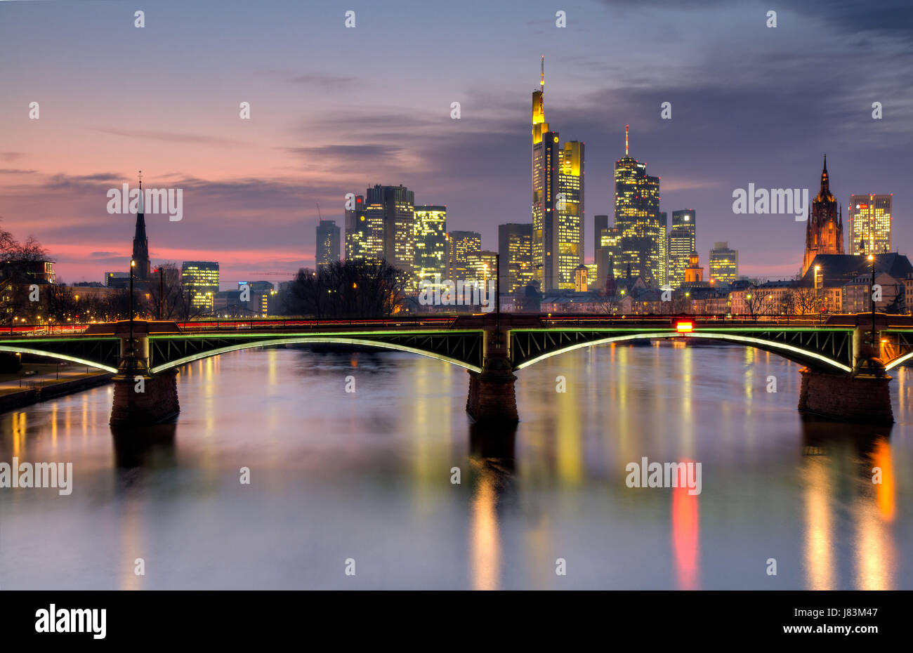 Deutschland Bundesrepublik Deutschland Bankkredite Institution blaue Turm zu überbrücken Stockfoto
