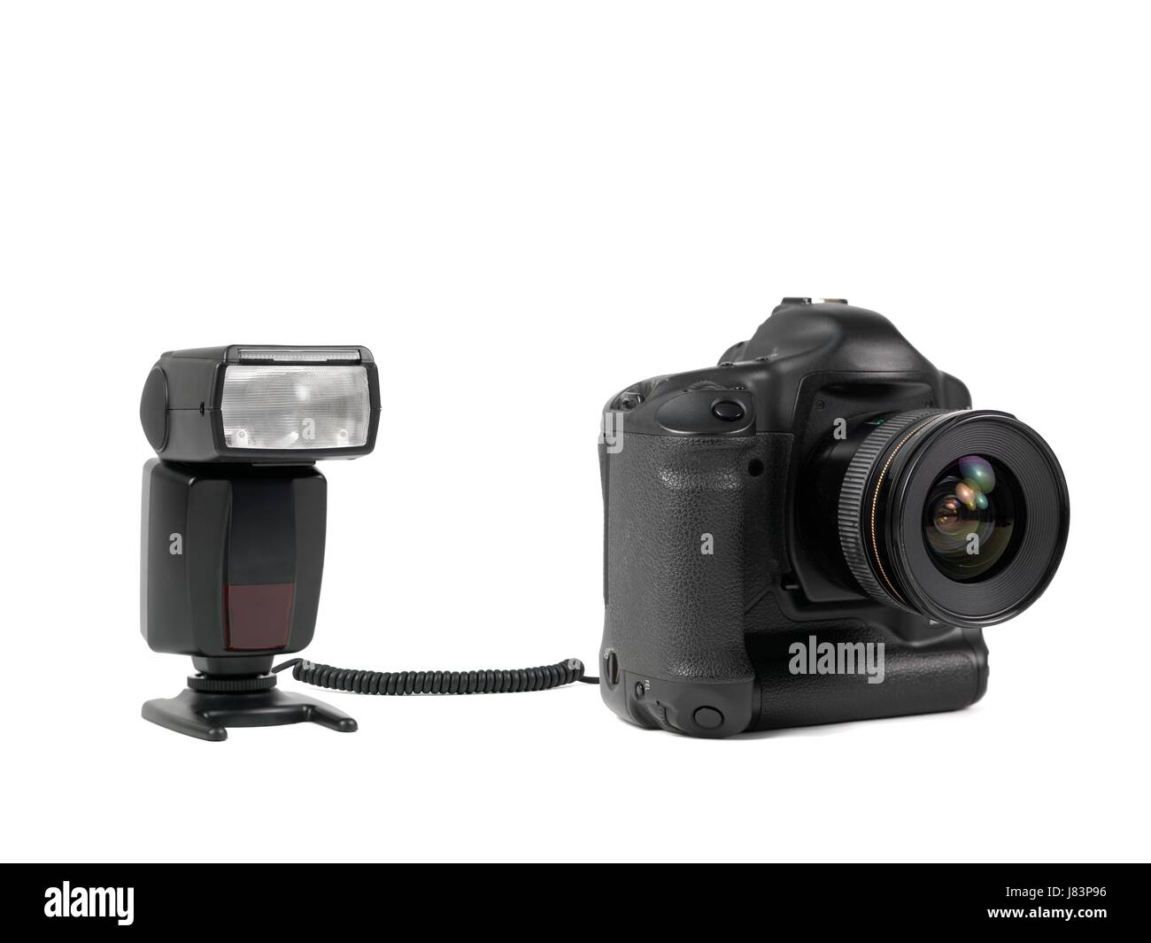 Glas Kelch Becher Objekt isoliert moderne moderne Elektronik Foto-Kamera Stockfoto