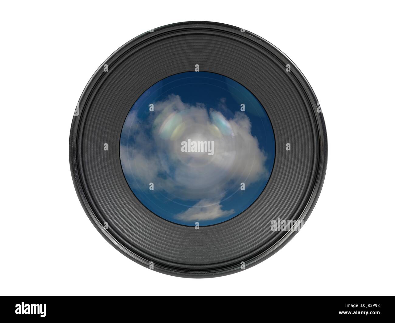 Glas Kelch Becher Objekt isoliert moderne moderne Elektronik Foto-Kamera Stockfoto