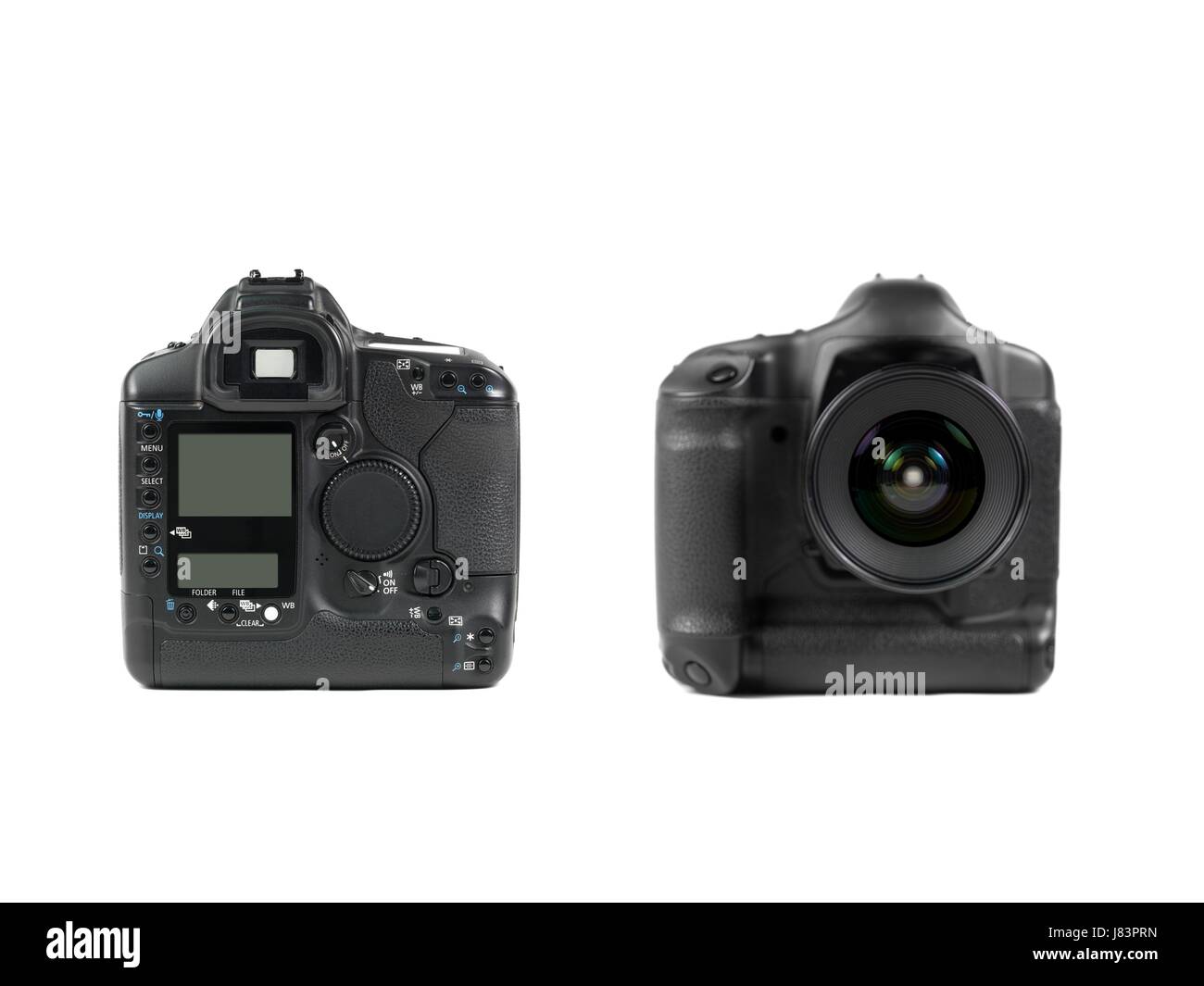 Glas Kelch Becher Objekt isoliert moderne moderne Elektronik Foto-Kamera Stockfoto