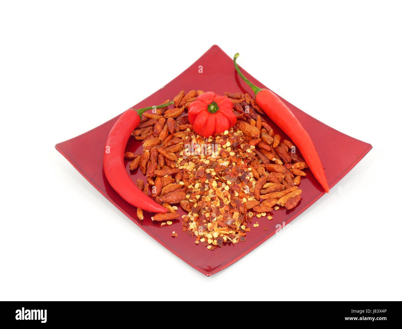 Paprika Paprika rot Gefahr Gewürz Antik farbig bunt wunderschön Stockfoto